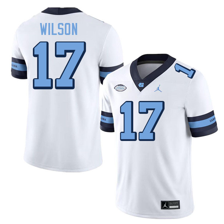 #17 Adrian Wilson North Carolina Tar Heels College Football Jersey Stitched-Retro White